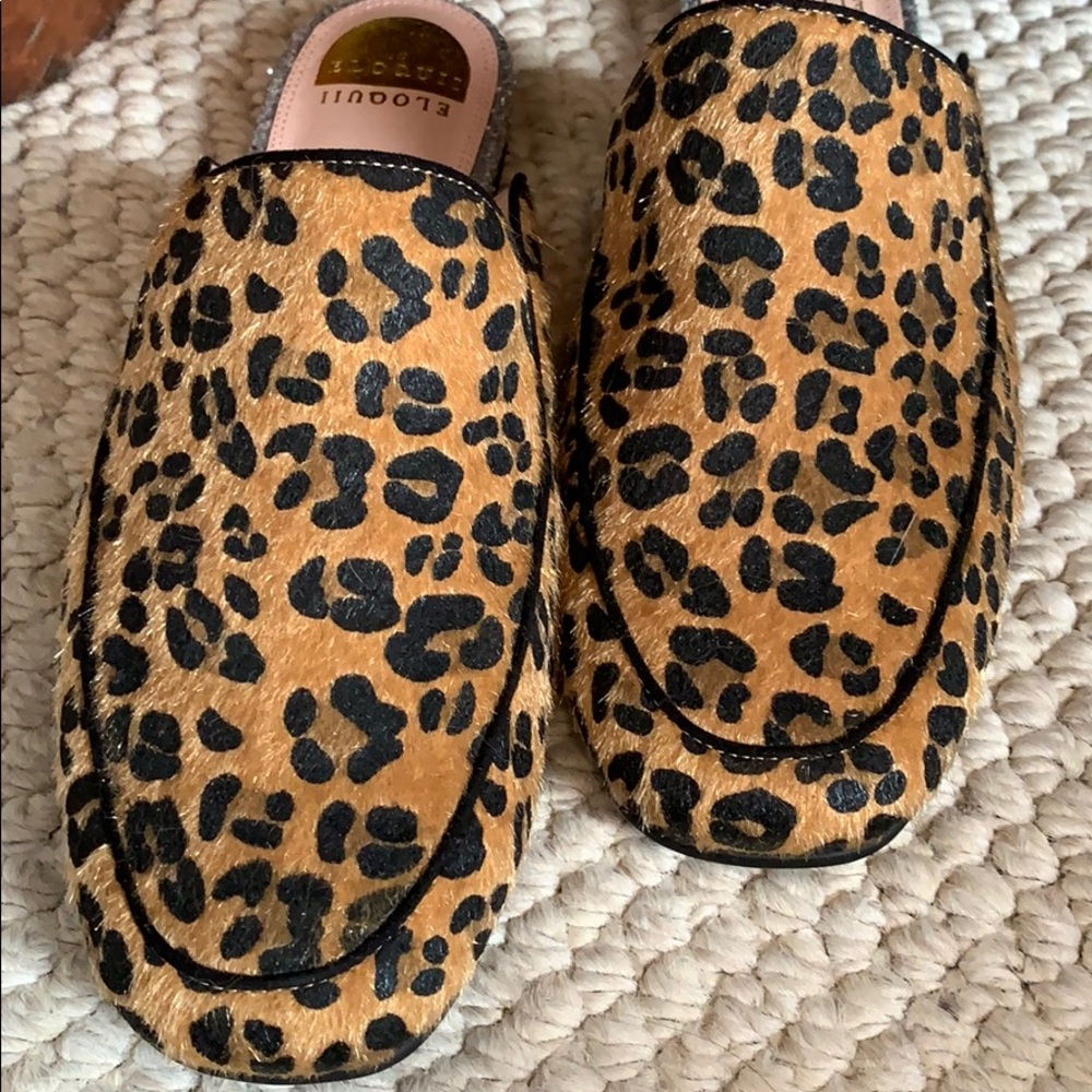 New Eloquii Selena Leopard Print Mule 9W